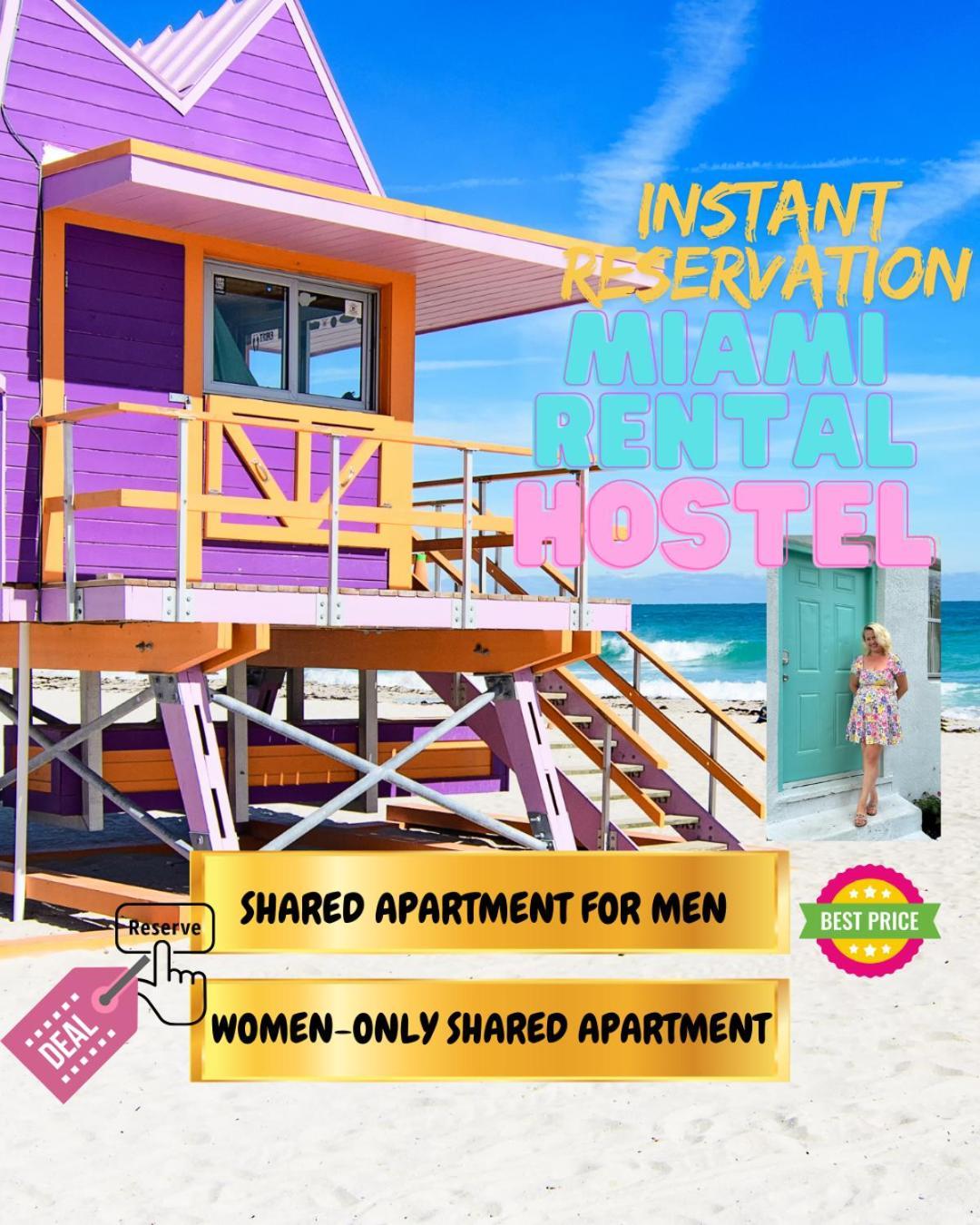 103 Miami Shared Rooms For Men Central Comfortable, Affordable エクステリア 写真