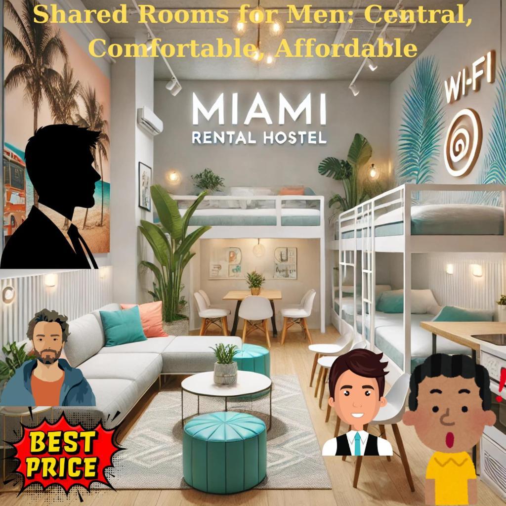 103 Miami Shared Rooms For Men Central Comfortable, Affordable エクステリア 写真